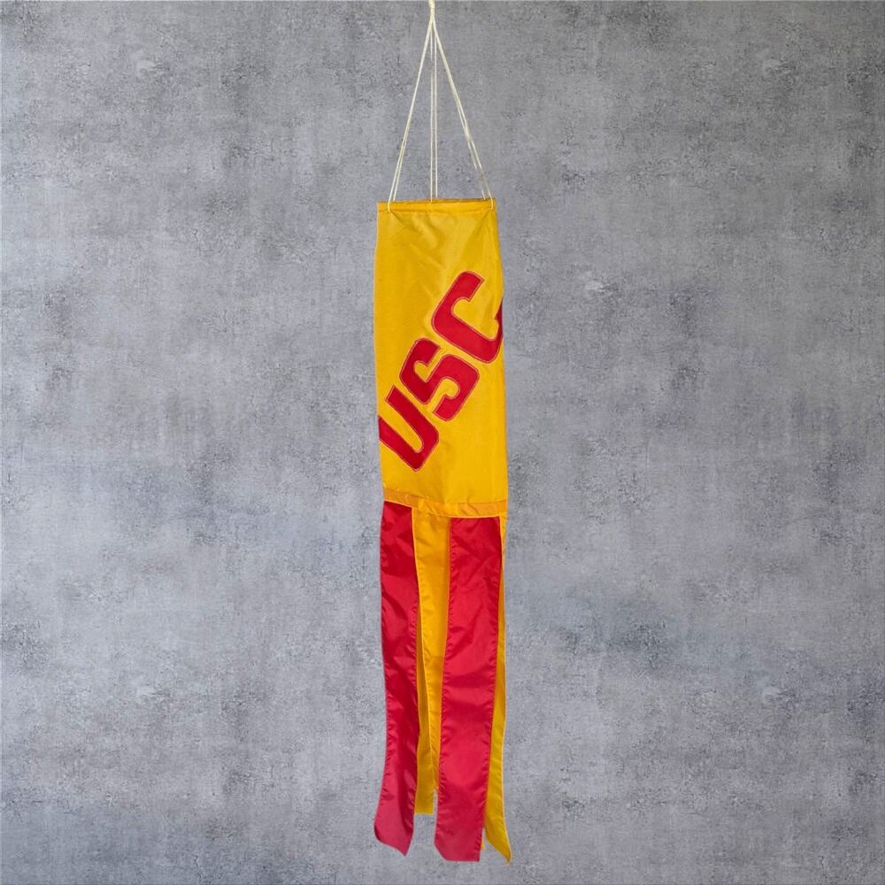 Vintage USC Trojans Windsock 46" Banner Bay Banners Orinda CA NCAA Football Red